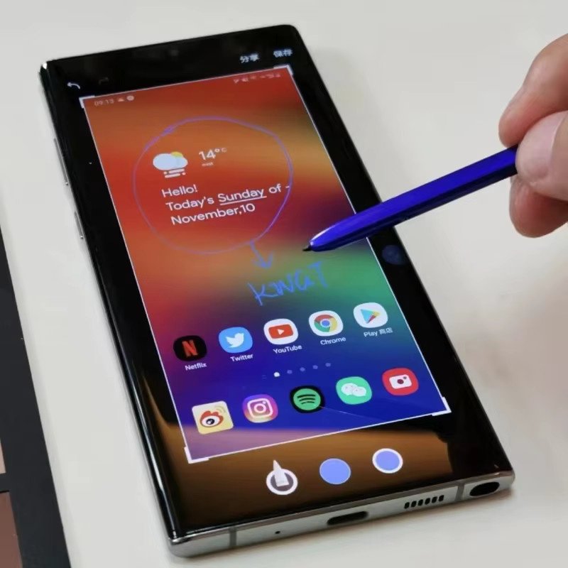 Samsung Stylus Pen S Pen für Galaxy Note 20, Note 20 Ultra, Note 10 und Note 10 Plus inklusive Ersatzspitzen in Blau - Bild 3