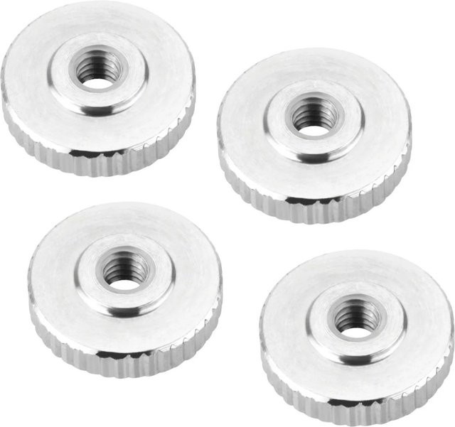 SO-TECH 10er Set Rändelmutter M3 aus Edelstahl V2A SS304 in flacher Form DIN 467, Silber - Bild 1