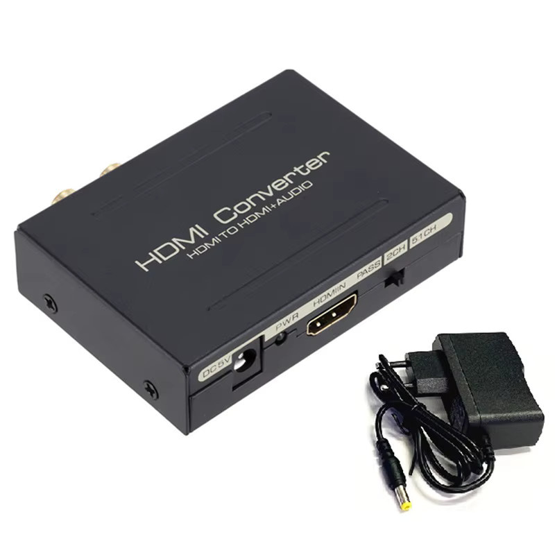 WEFAWAN HDMI Audio Extraktor Konverter mit SPDIF und RCA L/R Stereo in Schwarz für Fire Stick, Xbox und PlayStation mit 3D-Unterstützung - Bild 4