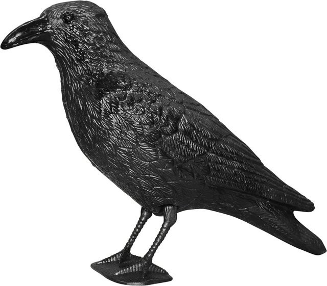 Swissinno Taubenabwehr-Rabe Tierfigur aus Kunststoff in Schwarz, Breite: 37 cm, Höhe: 15 cm - Bild 2