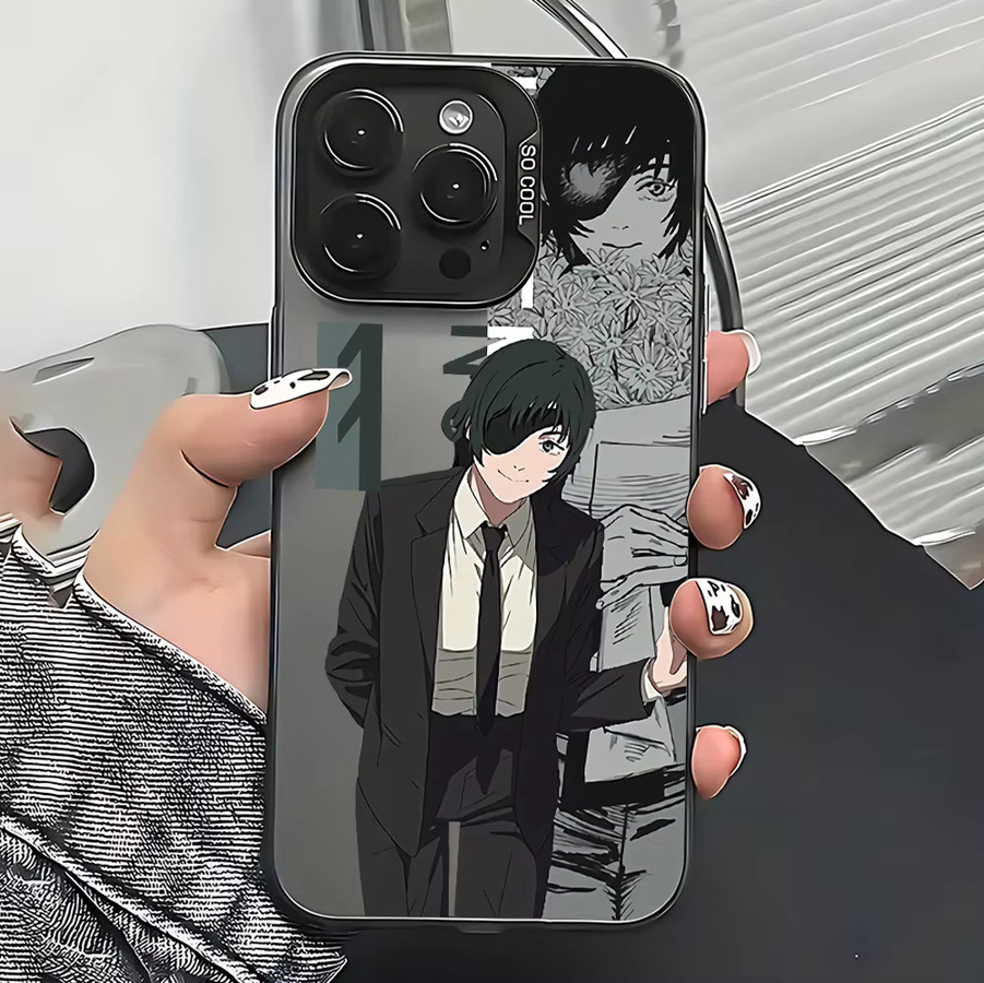 Mans Rese Makima Handyhülle für Samsung Galaxy A17 A16 A35 A55 A25 A05S A15 A56 A54 A36 A34 A24 A26 A04 4G 5G in Schwarz und Multicolour Matt - Bild 2