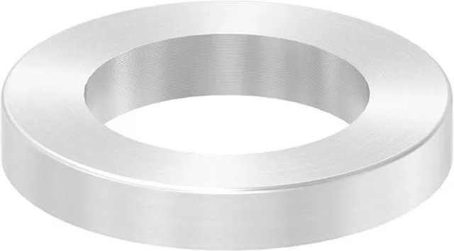 FeNau Ausgleichsstück aus Edelstahl in Silber mit Bohrung Ø 40 mm und 25 mm, gebürstet, V2A - Bild 1