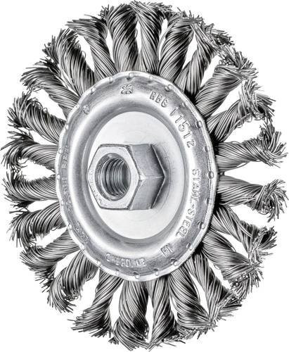 PFERD TOOLS COMBITWIST Rundbürste gezopft für Winkelschleifer, Durchmesser: 115 mm, M14 Gewinde, Stahl-Draht-Ø: 0,50 mm, Farbe: Silber - Bild 1