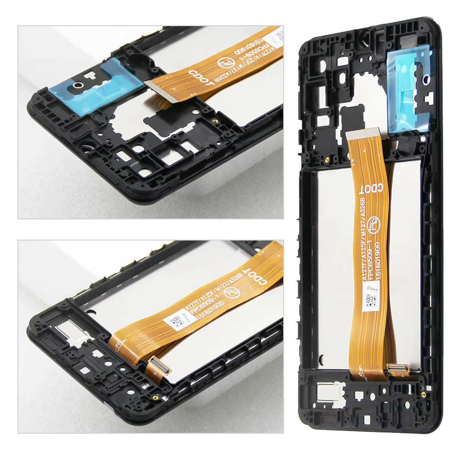Samsung Galaxy A32 5G LCD Display Touch Screen mit Rahmen in Schwarz, 6,5 Zoll - Bild 4