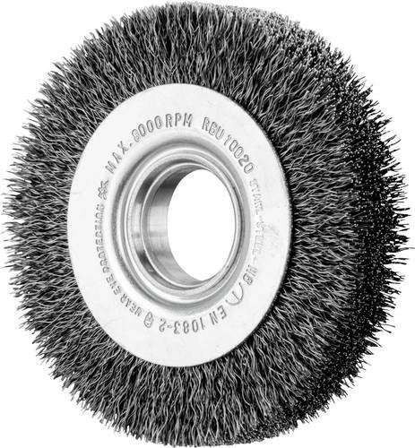 PFERD Rundbürste POS RBU ungezopft aus Stahl-Draht Ø 0,30 mm für Winkelschleifer, Durchmesser: 100 mm, Breite: 20 mm, Farbe: Grau - Bild 1