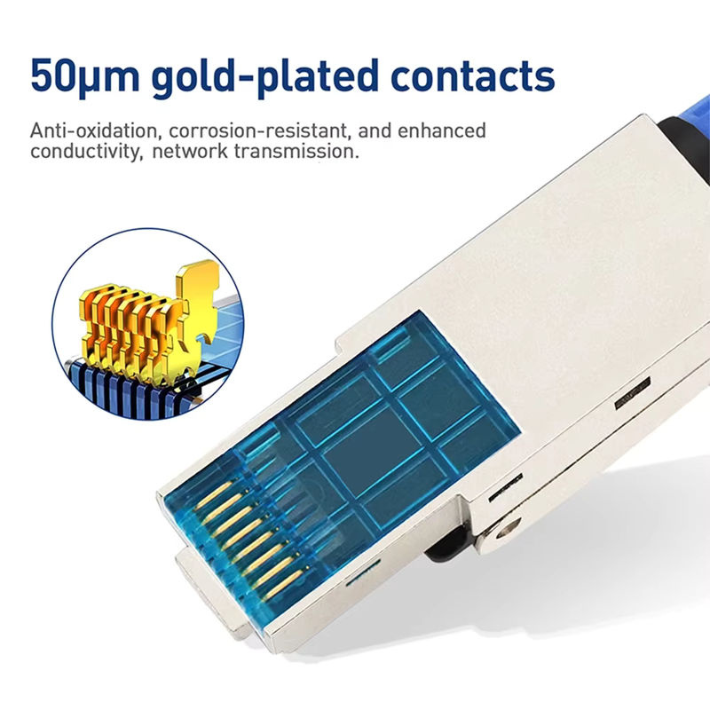 ZoeRax RJ45 Ethernet-Kabelstecker werkzeuglos für CAT8 CAT7 CAT6A STP-LAN-Kabel 22–26 AWG - Bild 3