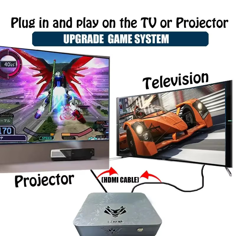 LZAKMR AK1 Pro Dual-System-Upgrade mit Windows 11, 2TB Speicher, 8G RAM in Silber für Nintendo Switch und Xbox - Bild 5