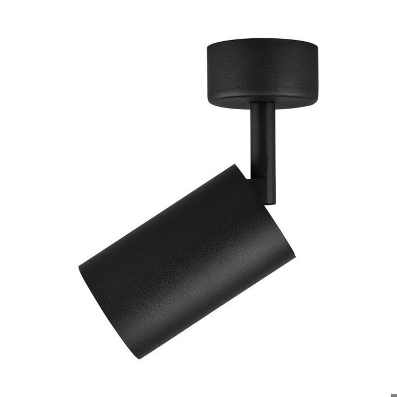Set mit 5 ausrichtbaren Deckenstrahlern in Schwarz aus Aluminium mit GU10 Fassung und 35W - Bild 2