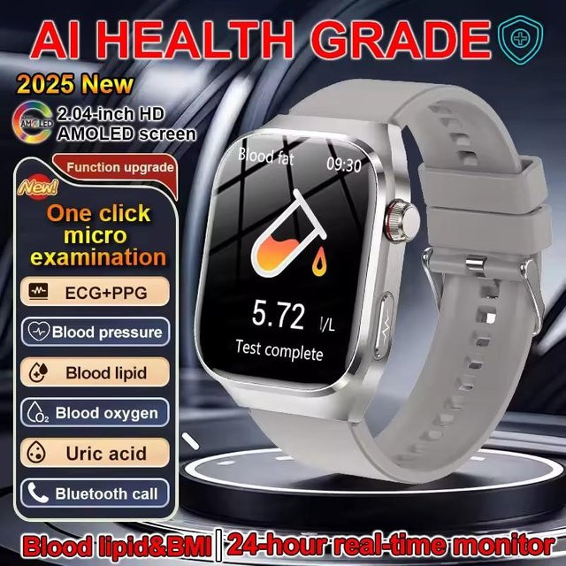 Lucky Start Smartwatch für Damen in Silber mit BMI-Messung, Menstruationszyklus-Tracking, EKG, Herzfrequenz und Blutsauerstoff-Messung sowie Fitness-Tracker und Bluetooth-Funktion - Bild 1