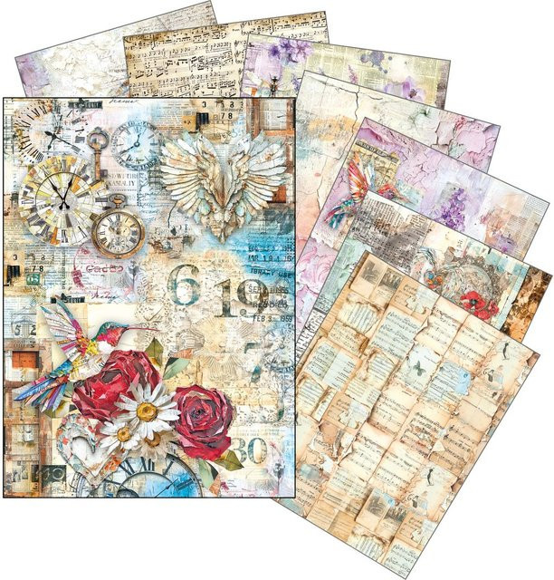 Ciao Bella Motiv-Strohseiden Set The Sound of Spring, 8er-Set, Multicolor - Bild 1