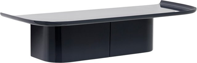 HAY Korpus Regal Garderobe M in Blau aus Aluminium mit glänzender Oberfläche und Haken zur Wandmontage - Bild 1