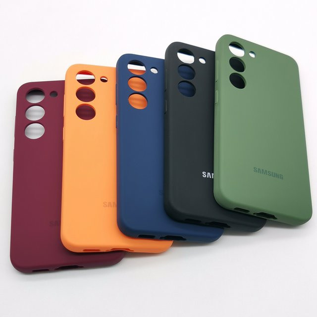 Samsung Galaxy S22 S23 S24 S25 S26 Plus Ultra Schutzhülle aus weichem Flüssig-Silikon in Rot - Bild 1
