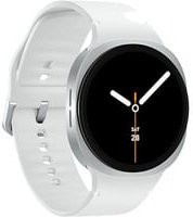 Samsung Galaxy Watch8 Smartwatch mit Cellular, Silber und Weiß, Aluminiumgehäuse mit Silikonarmband, inklusive Herzfrequenzmessung, Schlaf-Tracking und SpO2-Sensor - Bild 1