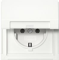 Gira Schutzkontaktsteckdose Typ F mit Klappdeckel IP44 in Weiß für den Einbau - Bild 1