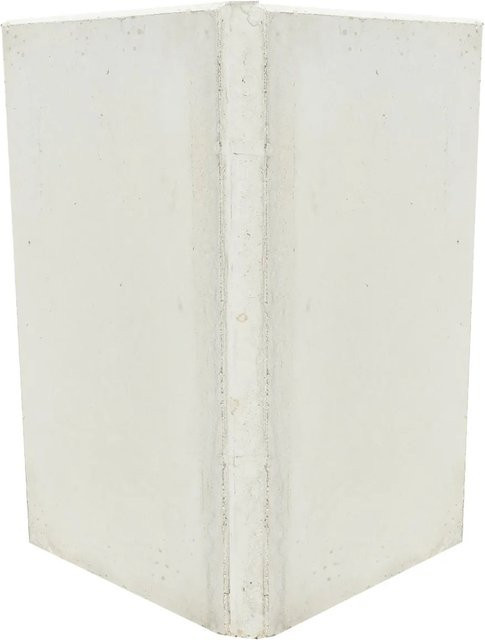 EHL Stützwinkel L-Stein zweiteilig aus Beton in Grau und Weiß, B/H: 50 x 55 cm, Wandstärke: 12 cm - Bild 1