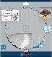 Bosch Hartmetall Kreissägeblatt für Holz mit 24 Zähnen, Durchmesser: 210 mm, Bohrung: 30 mm - Bild 2