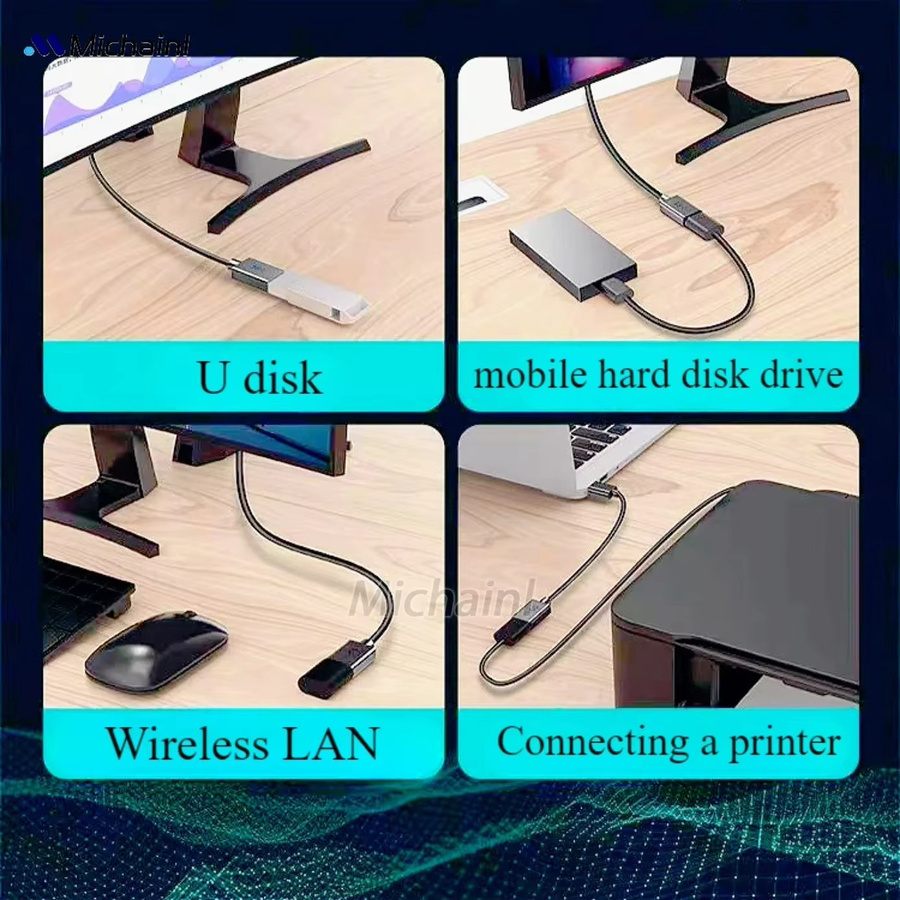 MINGCVIL USB 3.0 Verlängerungskabel in Schwarz für PC, Laptop, TV und Drucker - Bild 4
