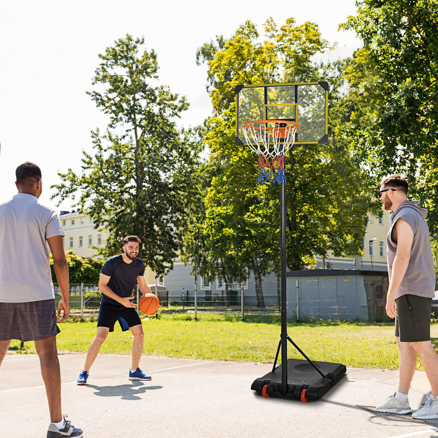 Aosom Basketballkorb für Erwachsene, Outdoor, Gelb - Bild 2