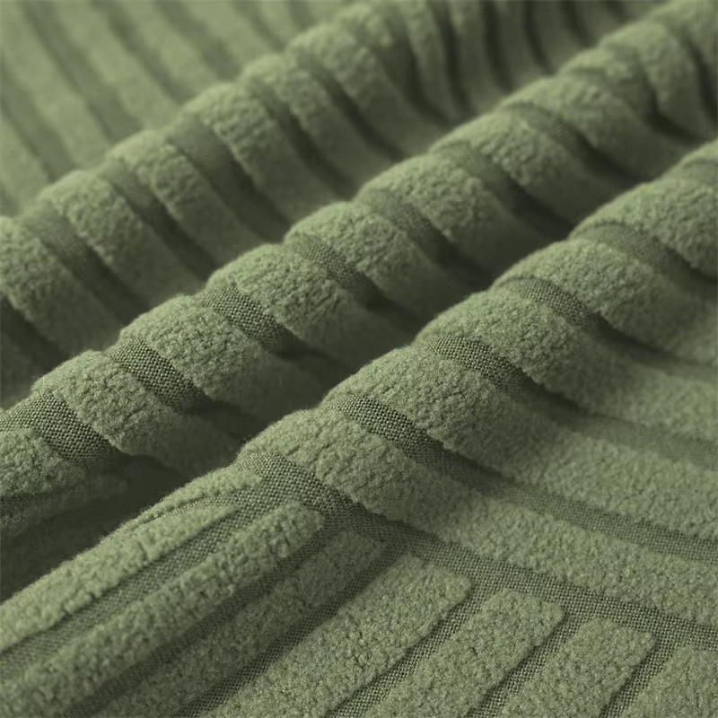 WANERQU Stretch Esszimmerstuhlbezüge aus Jacquard in Grün, XL Universal Sitzbezug für Esszimmerstühle - Bild 3