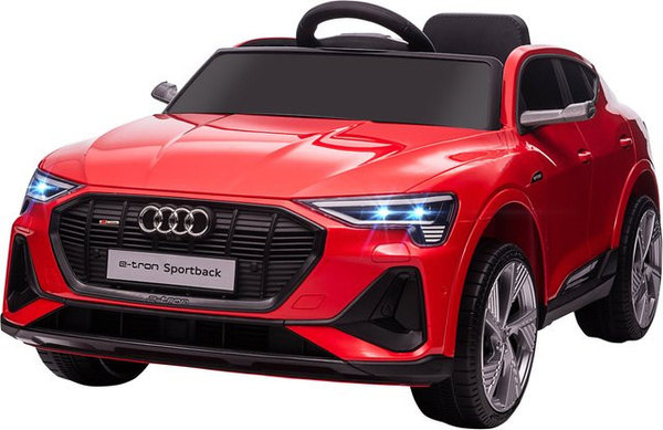 HOMCOM Sportwagen Elektroauto Kinderfahrzeug mit Musik Rot