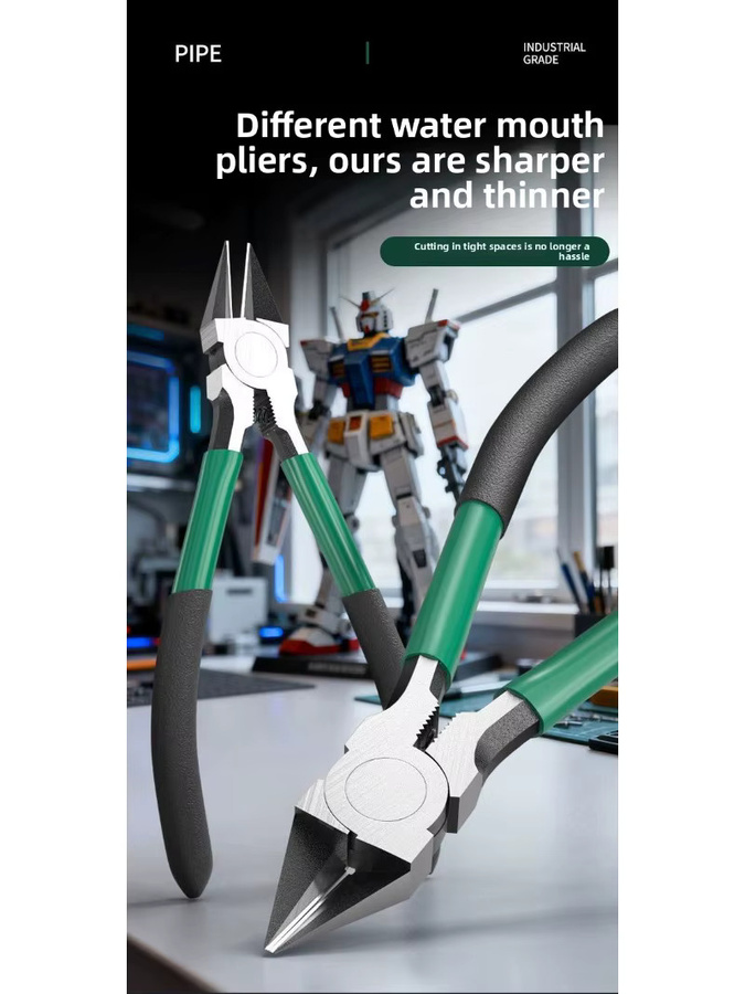 Baolian Spezial-Diagonalzange für Elektriker mit scharfer seitlicher Öffnung in Industriequalität - Bild 6