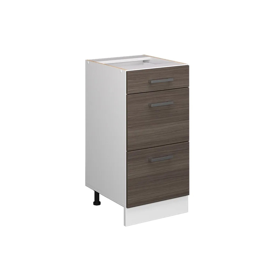 Vicco Küchenunterschrank R-Line mit Schubladen Weiß Edelgrau Breite: 40 cm - Bild 3