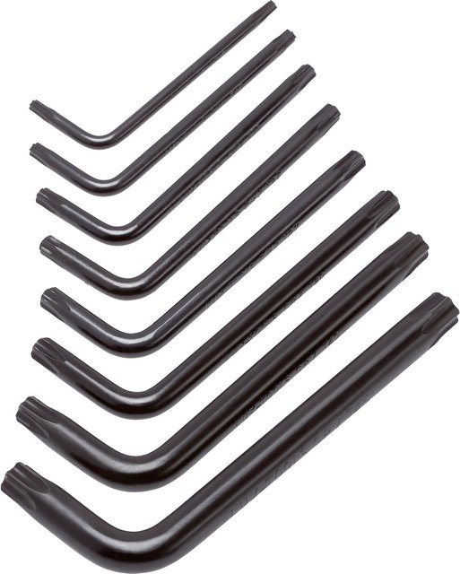LUX-TOOLS Stiftschlüssel-Box Classic 8-teilig für Torx-Schrauben in Schwarz - Bild 1