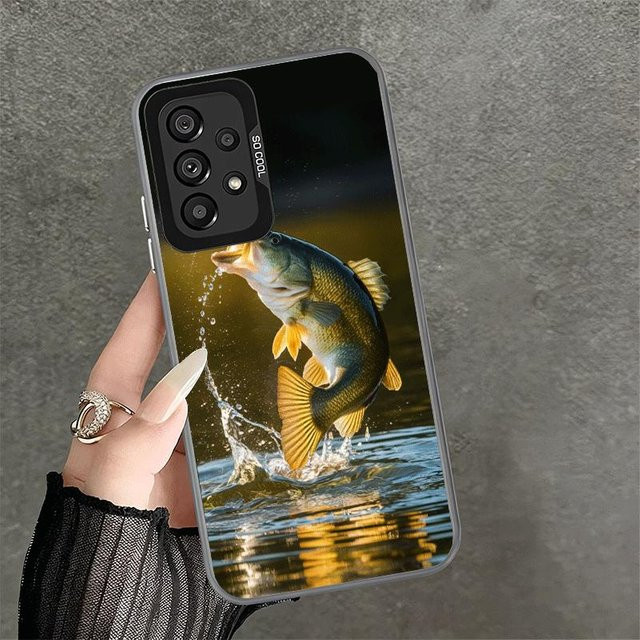 Stoßfeste Handyhülle mit Karpfenfisch-Angelruten-Design für Samsung Galaxy A-Serie (A17, A16, A15, A14, A37, A57, A36, A56, A26, A35, A55, A25, A34, A54, A24, A13, A23, A33, A06 5G) in Multicolor - Bild 1