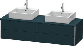 Duravit Waschtischunterschrank XSquare in Blau matt, B/T/H: 160 x 40 x 54,8 cm - Bild 1