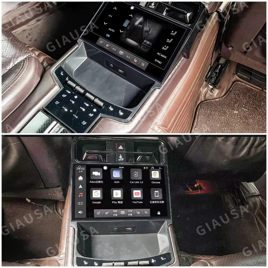YANFU 9 Zoll Rückbank-Infotainment-Display für Porsche Panamera 2010-2017 mit 2K Ultra Clear Touchscreen, Android Auto und CarPlay, Schwarz - Bild 5