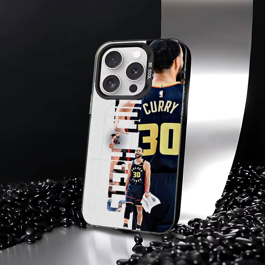 Player I-S-Stephen C-Curry Handyhülle für Apple iPhone 17 16 15 14 13 12 11 Pro Max Plus, stoßfeste Rückseite, Farbe Silber - Bild 3