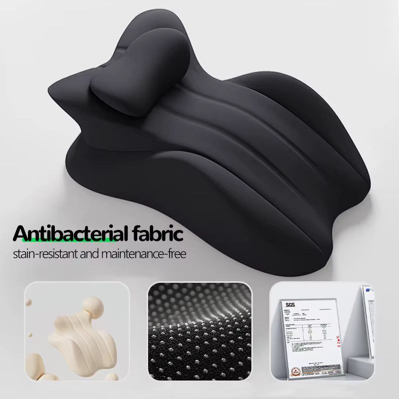 HEHUAI HT Keilkissen-Set in Weiß zur Unterstützung bei Nachoperationen, Reflux und Lendenwirbelsäule mit höhenverstellbarem, gebogenem Design - Bild 2