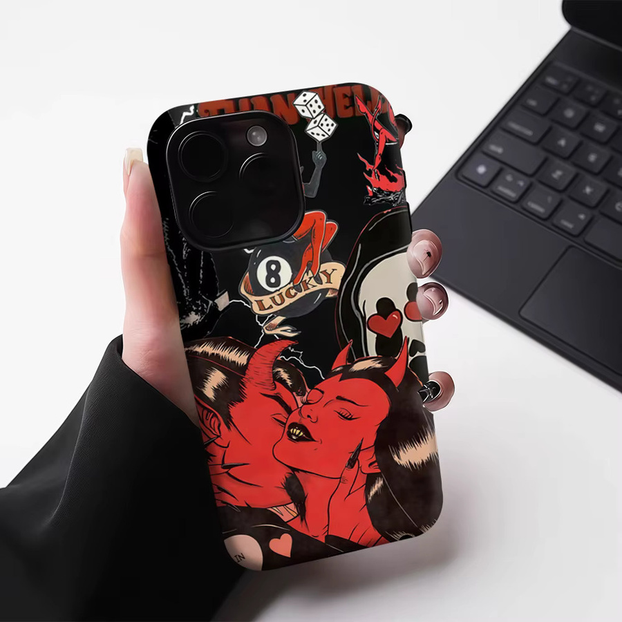 Robuste magnetische Handyhülle für Apple iPhone 17, 16, 15, 14, 13 Pro Max Plus in Multicolour - Bild 5