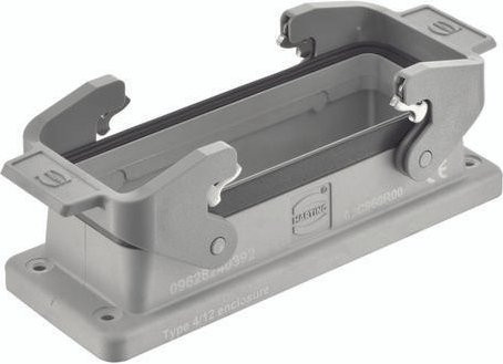 HARTING Anbaugehäuse 09 62 824 0392 09628240392 aus Kunststoff in Grau - Bild 1