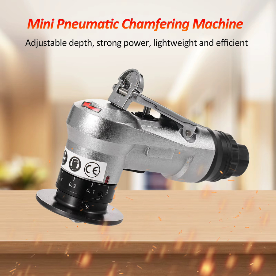 KKMOON KP-5705 Mini Pneumatische Abschrägungsmaschine 45-Grad-Bogenfräser in Silber - Bild 2