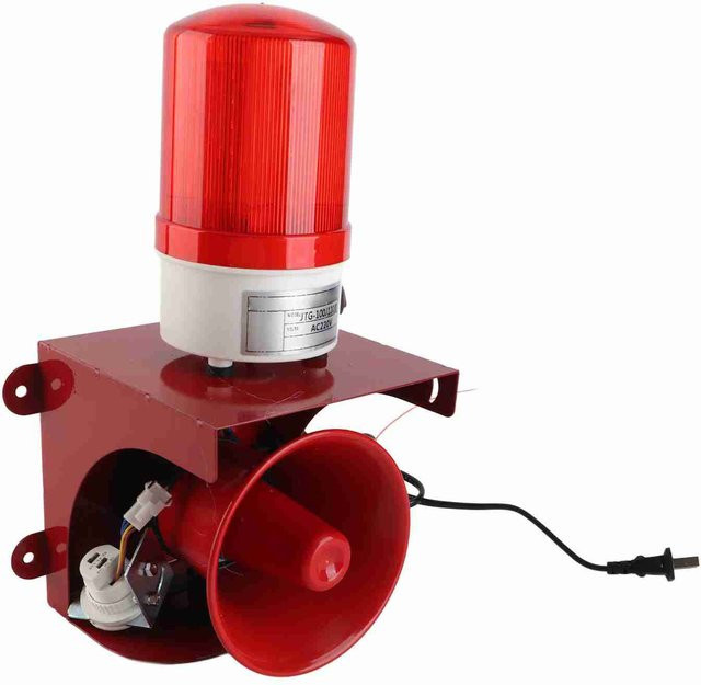 Aimo Industrieller Schalllichtalarm mit 120dB Hochleistungsalarmsirene und hellem Licht in Rot - Bild 1