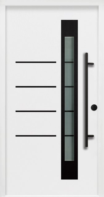 Splendoor Thermospace Sicherheits-Haustür Berlin Prime RC2 mit Glaseinsatz Weiß B: 110 cm, H: 210 cm - Bild 1