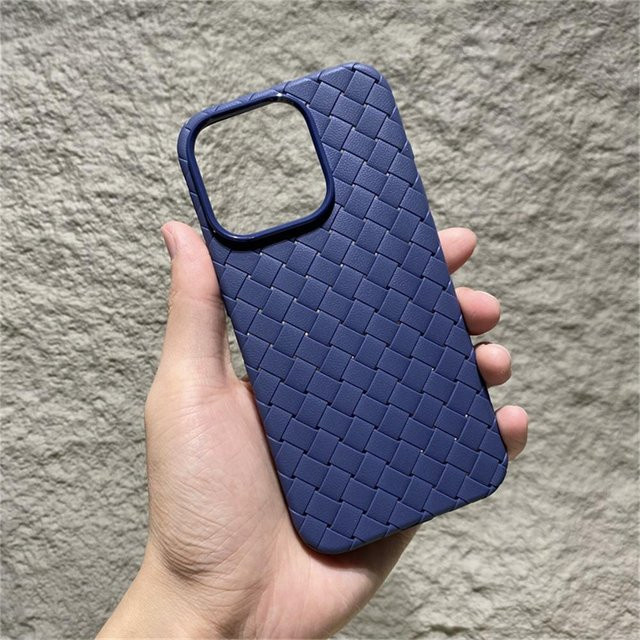 YULIN Stoßfeste Silikon Schutzhülle mit gewebter Wärmeableitung für iPhone, Farbe: Blau - Bild 1
