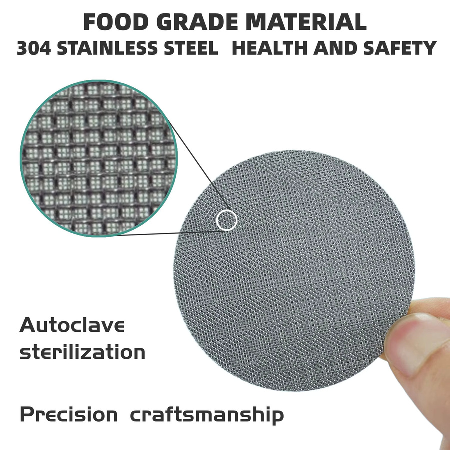Wiederverwendbares Puck-Sieb von TIME OWNER für Espressomaschinen, silbernes Mesh-Sieb mit feiner Maschenstruktur, Durchmesser: 5,8 cm - Bild 6
