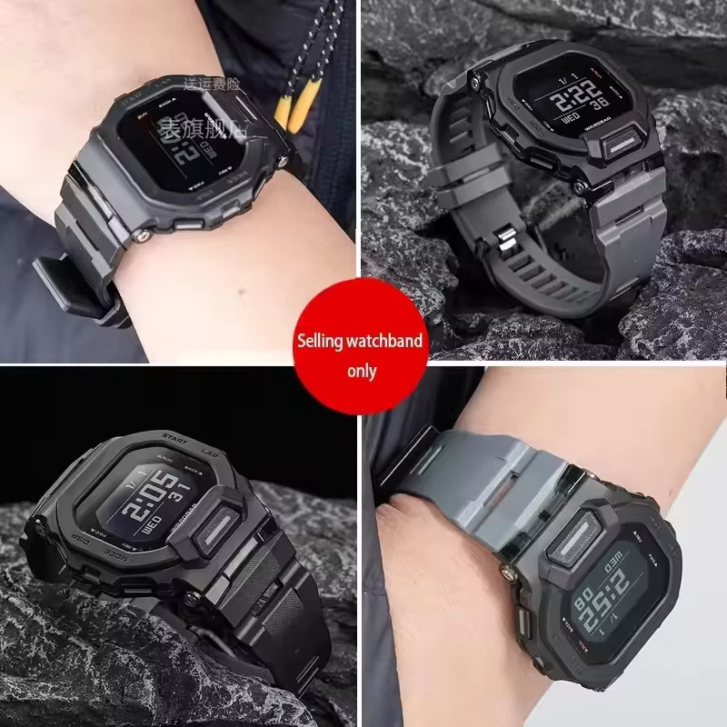 Casio Uhrenarmband Silikon, Schwarz, Herren - Bild 2
