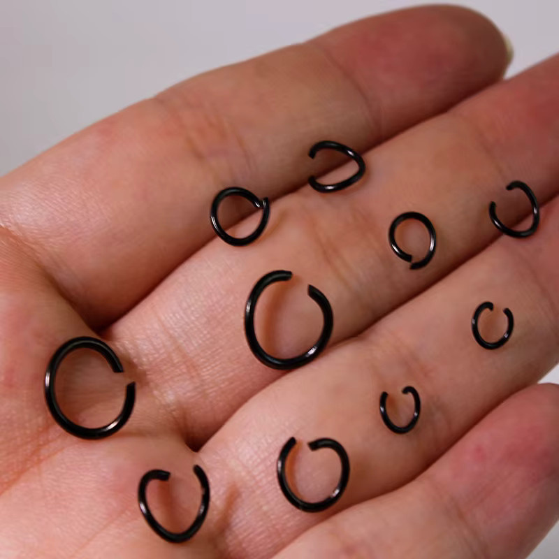 SUMOORL Biegeringe Edelstahl, Schwarz, Unisex - Bild 3