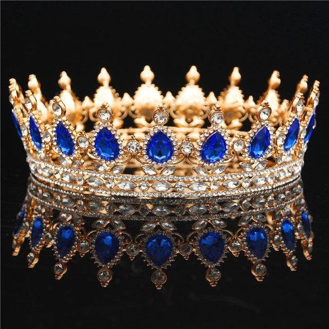 Wucifang Jewelry Tiara Krone, braun, Damen - Bild 1