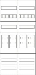 Eaton Zählerfeld ZSD-Z27B0019, 4ZP, 5pol, Breite: 105 cm - Bild 1