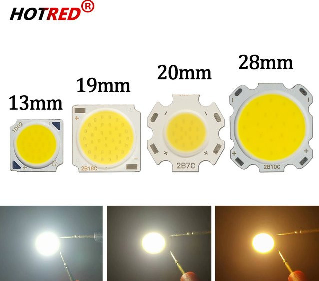 COB LED Chips für DIY Downlights und Scheinwerfer in verschiedenen Leistungen und Farben Weiß - Bild 1