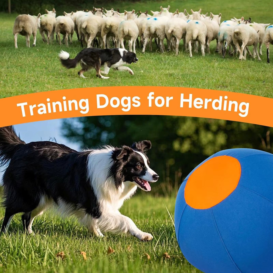 ATUOTIN Hundetrainingsball mit Schutzhülle & Pumpe, Hunde-Spielzeug - Bild 3