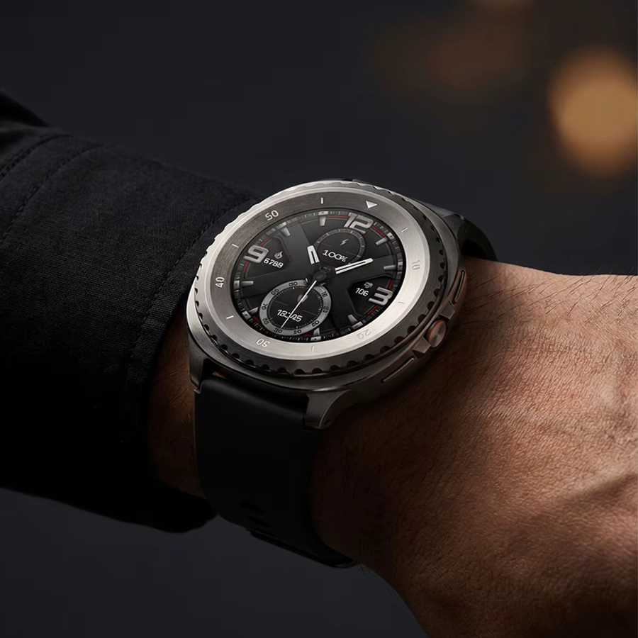 CAOWTAN Schutzhülle für Samsung Galaxy Watch 8Classic, Legierung und PC, Schwarz, Unisex - Bild 2