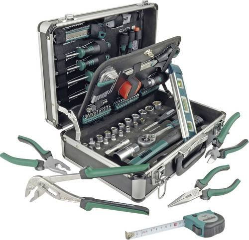 Mannesmann Heimwerker Werkzeugkoffer M29067 bestückt 90-teilig in Multicolour, B/T/H: 37,0 x 13,5 x 26,5 cm - Bild 1