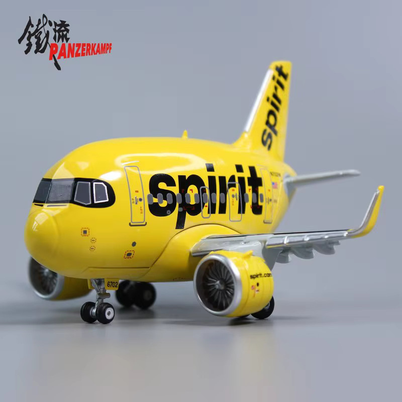 Panzerkampf Airbus A321NEO Spirit Airlines, Flugzeugmodell, Vollmetall, Gelb - Bild 2