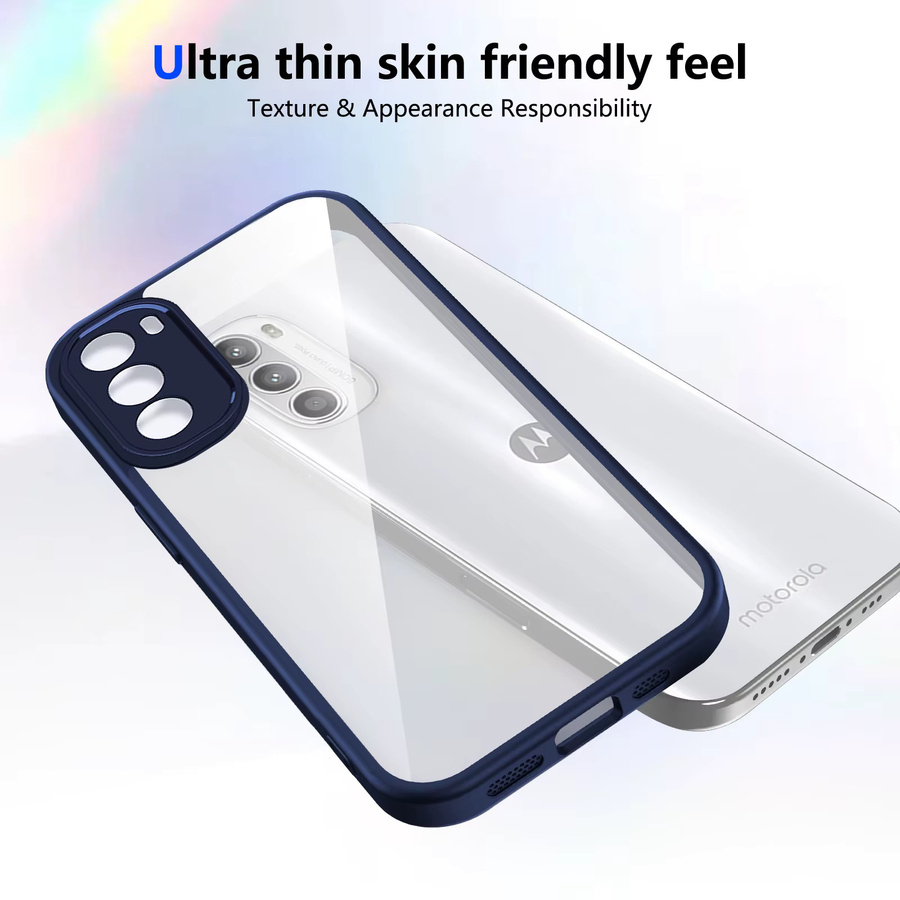 EUCAGR Stoßstange Air Kissen Schutzhülle für Motorola Moto G52 G82 G35 G34 G45 G15 G05 E15 G04 G24 E14 in Transparent Matt - Bild 3