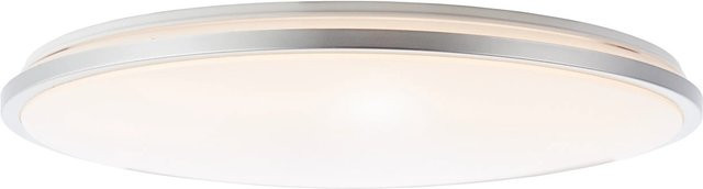 Brilliant Jamil LED Wand- und Deckenleuchte Weiß Silber, Durchmesser: 48 cm, dimmbar mit Fernbedienung - Bild 1